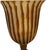 Spiral Cut Bronze Toned Torchiere Buffet Lamps With Tiger Striped Amber Glass Shades - A Pair For Sale - Image 11 of 13