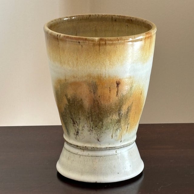 Vintage Stoneware Studio Pottery Vase For Sale - Image 13 of 13