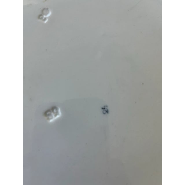 Antique W. H. Grindley Blue Fern Ironstone Serving Platter, England C. 1891-1914 For Sale - Image 9 of 9