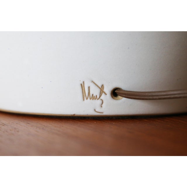 1960s Gordon and Jane Martz M51 Lamp for Marshall Studios White Short Gourd 24" For Sale - Image 9 of 10