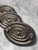 3 Vintage detailed brass cabinet pulls features a Federal style design with a rosette. Made of brass and originating from...