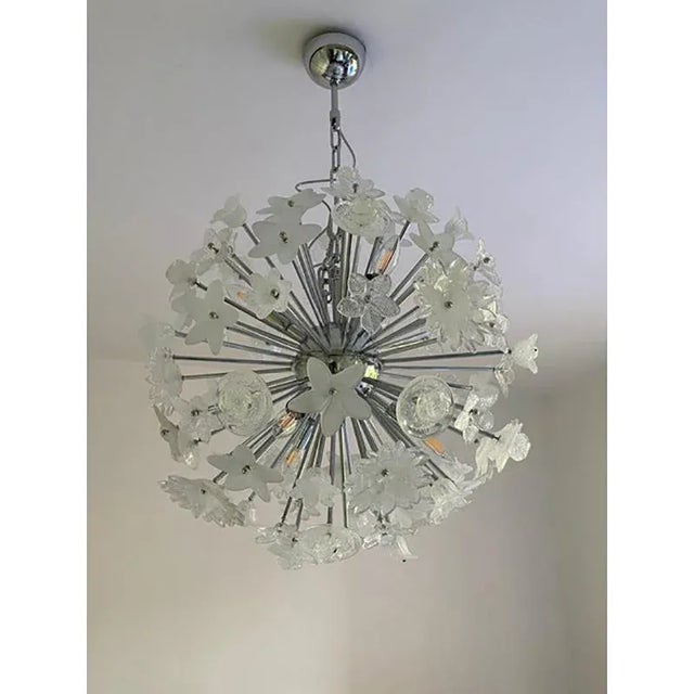 Bouquet Flowers Murano Glass Sputnik Chandelier by Simoeng For Sale - Image 7 of 9