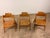 Brown SE18 Folding Chairs by Egon Eiermann for Wilde & Spieth, Set of 3 For Sale - Image 8 of 9