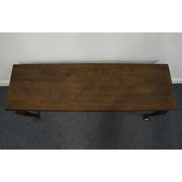 Altavista Lane Altavista Lane Walnut Rustic Country French 54" Accent Sofa / Console Table For Sale - Image 4 of 9