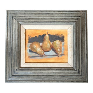 Contemporary Original Still Life of Pears Painting by Stephen Heigh For Sale