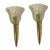 Gold Murano Glass & Brass Sconces, 1970s, Set of 2 For Sale - Image 8 of 8