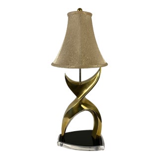 Jean Arp Sculpted Lamp or Philippe Jean for Laurel Co. Brutalist Style Table Lamp For Sale