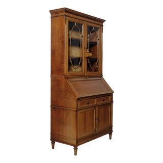 Louis XVI Display Cabinet with Flap Secretaire, Italy, 1950s For Sale