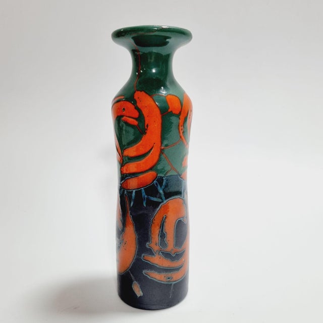 Mid-Century Modern Vintage Brutalist Ceramic Vase For Sale - Image 3 of 12