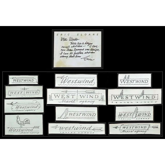 Message us to inquire about custom framing options! (Included for free with every purchase) 12 Eric Sloane Original...
