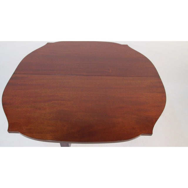 1900s Traditional Solid Mahogany Card Table For Sale - Image 9 of 12