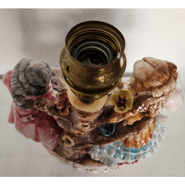 Large Floor Lamp from Capodimonte, 1930s For Sale - Image 18 of 18