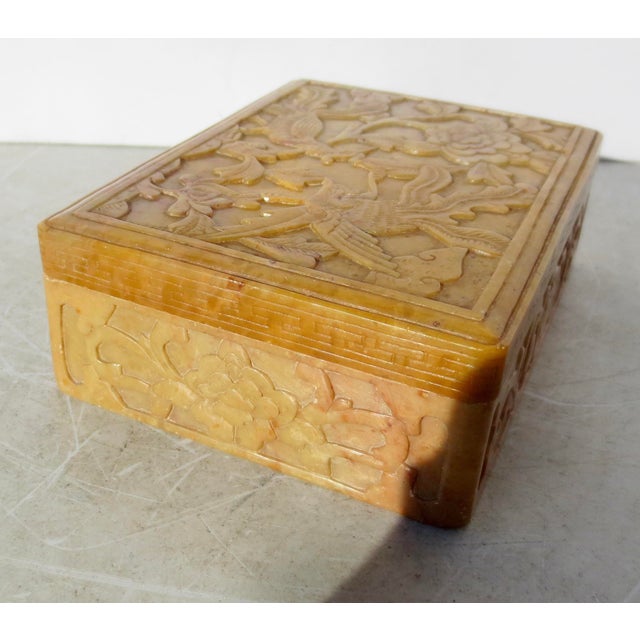 Antique Chinese Soapstone Carved Box Circa 1920s' Chairish