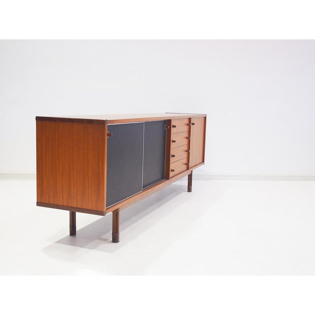 Wooden Sideboard with Black Doors by George Coslin For Sale - Image 13 of 16