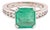 Diamond Emerald Ring 14Karat Gold 2.55 TCarat Women Certified For Sale
