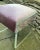 Hill Manufacturing Co. Lucite Vanity Bench Stool Lavender Upholstery For Sale - Image 4 of 10