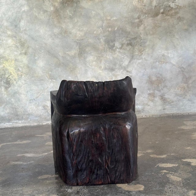 1990s Small Low Japanese-Style Chair, 1990s For Sale - Image 5 of 11