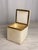 Shell Vintage White Stone Alabaster Trinket Box With Brass Shell Clasp, Jewelry Box, Square Stone Hinged Casket, Hollywood Regency Vanity Decor For Sale - Image 7 of 12