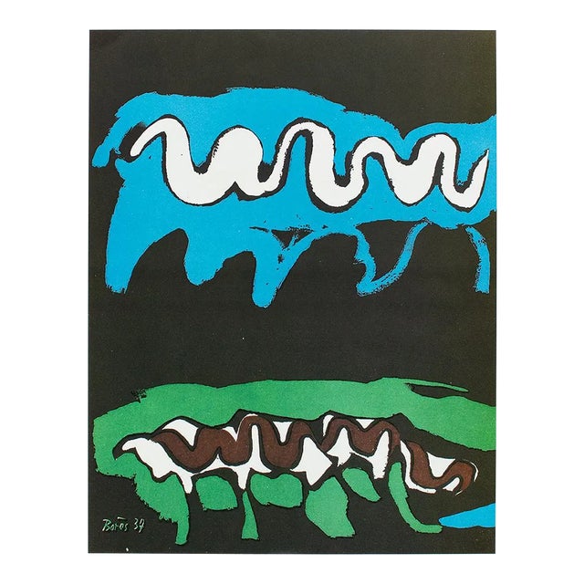 1987 After Francisco Bores "Earth" for Verve, Second Edition Full-Color Print For Sale