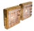 Swedish Brutalist Glass and Brass Wall Lamps from Falkenbergs Belysning, Set of 2 For Sale