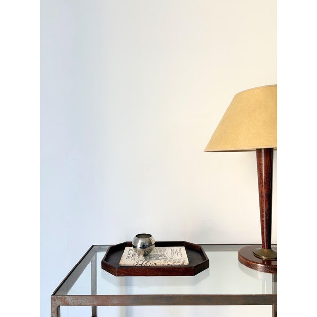 Brown Vintage Art Deco Tray, 1930 For Sale - Image 8 of 8