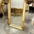 2010s Baroque Style Gold Leaf Floor Mirror – Ornate Carved Off-White/Beige For Sale - Image 5 of 7