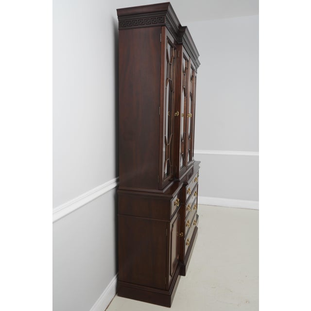 Age: C.1988 Details: Glass Adjustable Shelves 2 Piece Construction High Quality Construction Lighted Interior Traditional...