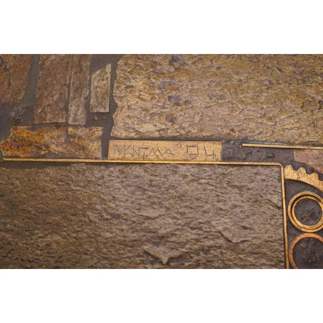 Metal Brutalist Coffee Table by Marcus Kingma, 1994 For Sale - Image 7 of 8