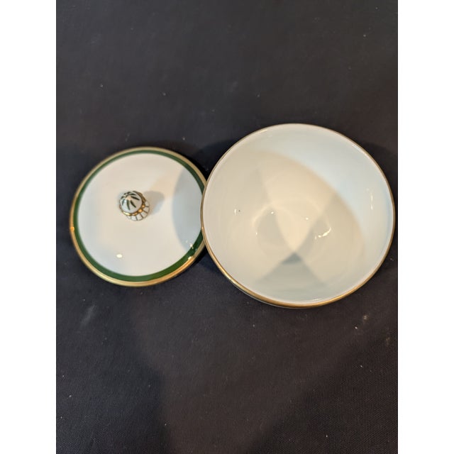 Meissen Green Ivy Sugar & Creamer Set, Swan Handle Creamer – First Quality, 19th/20th C. For Sale - Image 9 of 16