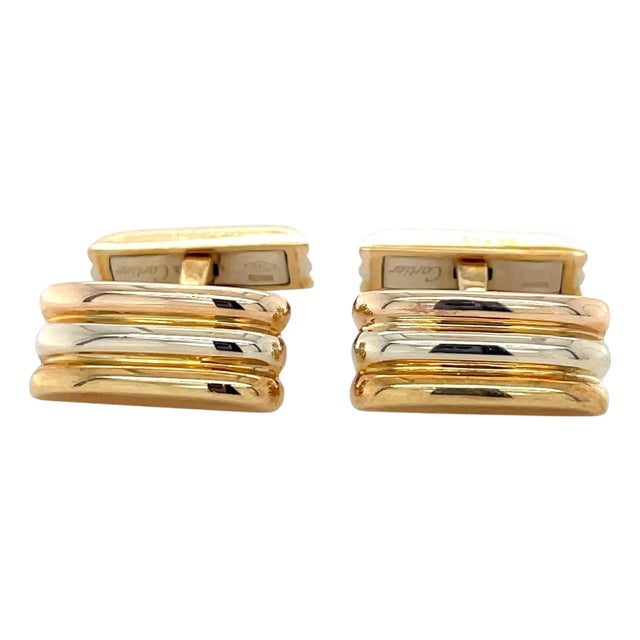 Late 20th Century Pair of Cartier, 18k Gold Trinity Cufflinks For Sale