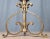 1990s 23.5" Castilian Imports Solid Brass Scroll & Glass Hurricane Candle Holder For Sale - Image 11 of 15
