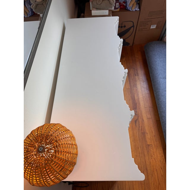 Wood Kelly Wearstler–Style Lacquered Credenza / Sculptural Architectural Dresser For Sale - Image 7 of 10