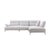 Ivory Manhattan Right Chaise Sectional Sofa With Adjustable Backrests For Sale - Image 8 of 12