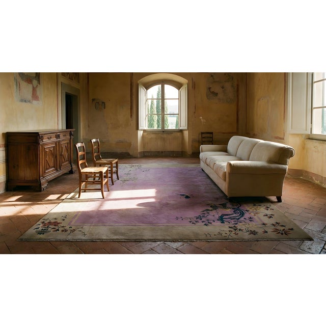 1920s Chinese Art Deco Carpet ( 8'7" x 11' - 262 x 335 ) For Sale - Image 13 of 15