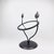 Hand Forged Iron Tabletop Vanity Mirror (55cm) Antique Copper Leaf Design For Sale - Image 6 of 10