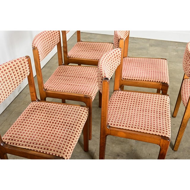 Late 20th Century French Vintage Midcentury Dining Chairs Set of 6 For Sale - Image 12 of 15