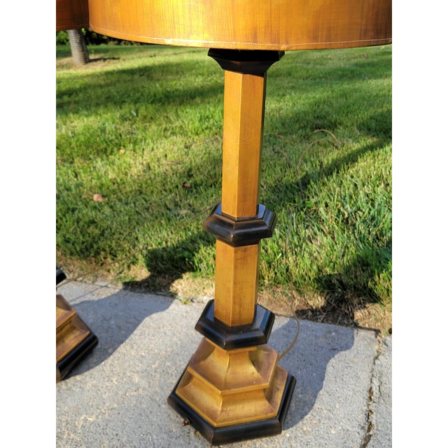 1960s Oversized Rembrandt Reflector Lamps With Metallic Copper Shades For Sale - Image 10 of 15