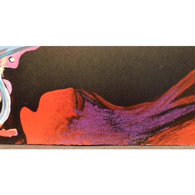 Earl Biss "Poncho in His Sunday Best"serigraph on Paper Unframed Hand Signed For Sale - Image 4 of 6