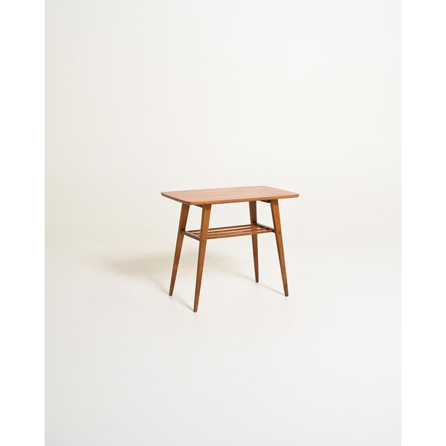 Wood Scandinavian Teak Coffee Table with Magazine Rack, 1960s For Sale - Image 7 of 7