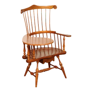 Frederick Duckloe Cherry Windsor Style Writing Armchair