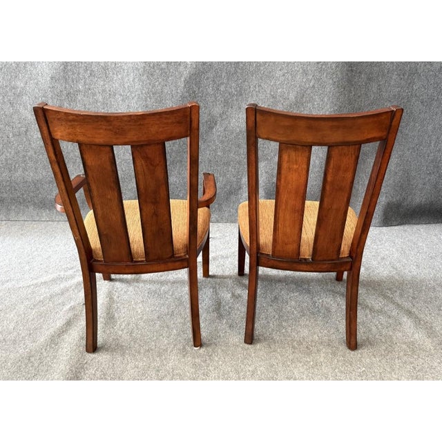 9 Piece Lane Furniture Dining Set With Leaf and Pads For Sale - Image 12 of 18