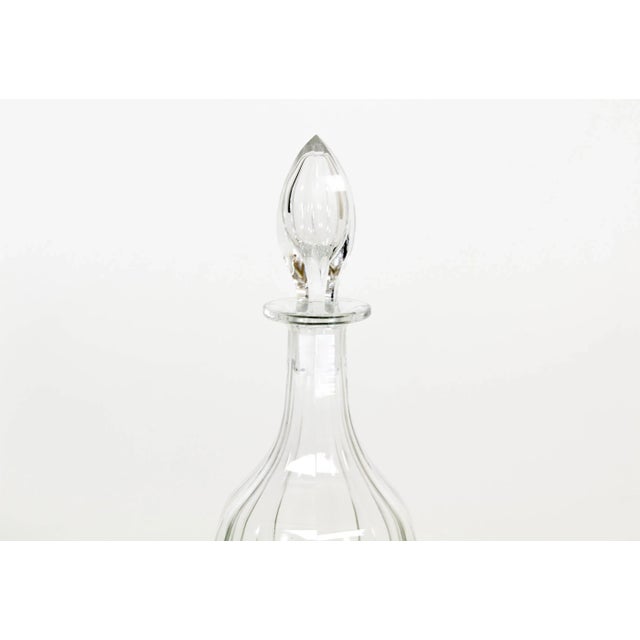 Glass Designer Crystal Decanter, English Decanter, Vintage Glass Decanter For Sale - Image 7 of 10