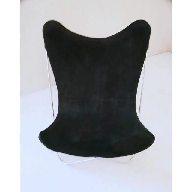 Butterfly Chair in Suede, Italy, 1960s For Sale - Image 6 of 9