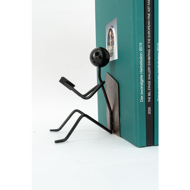 Vintage Hammered Bookends, 1950s, Set of 2 For Sale - Image 6 of 13