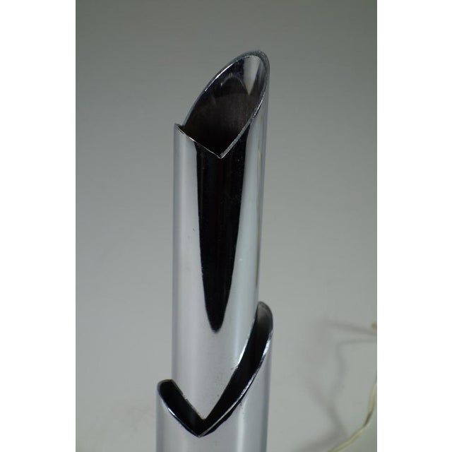 Space Age Italian Chrome Table Lamp, 1960s For Sale - Image 4 of 10