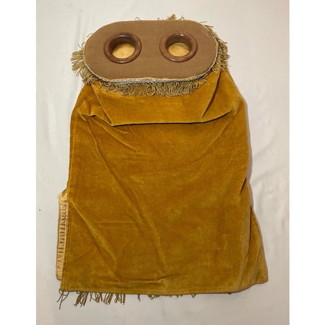 Religious Rare Antique Hand Embroidered Judaica Jewish Memorial Torah Mantel Scroll Cover For Sale - Image 3 of 12