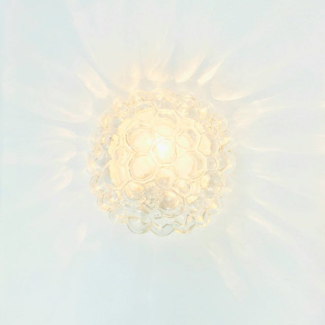 1960s Mid-Century Space Age Bubble Glass Flush Mount by Helena Tynell for Limburg, Germany, 1960s/1970s For Sale - Image 5 of 7