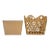 Rattan Lattice Scalloped 8" Square Planter, Natural For Sale
