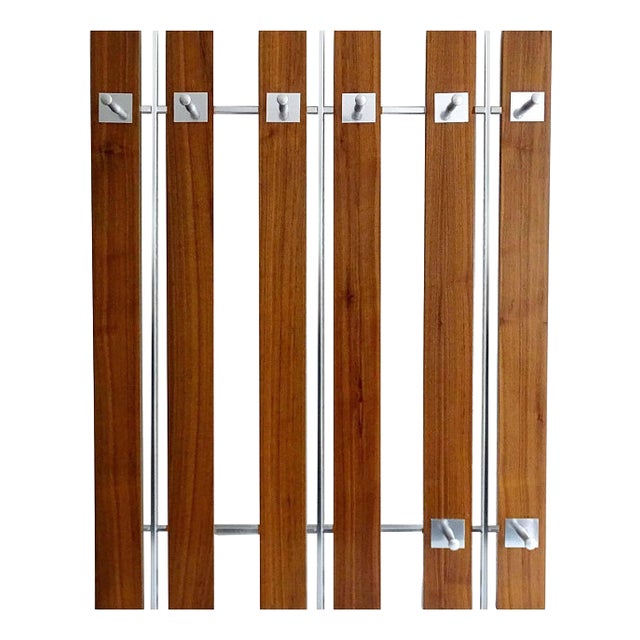 Large Scandinavian Coat Rack in Teak For Sale