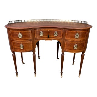 Edwardian Inlaid Mah, 1900s For Sale